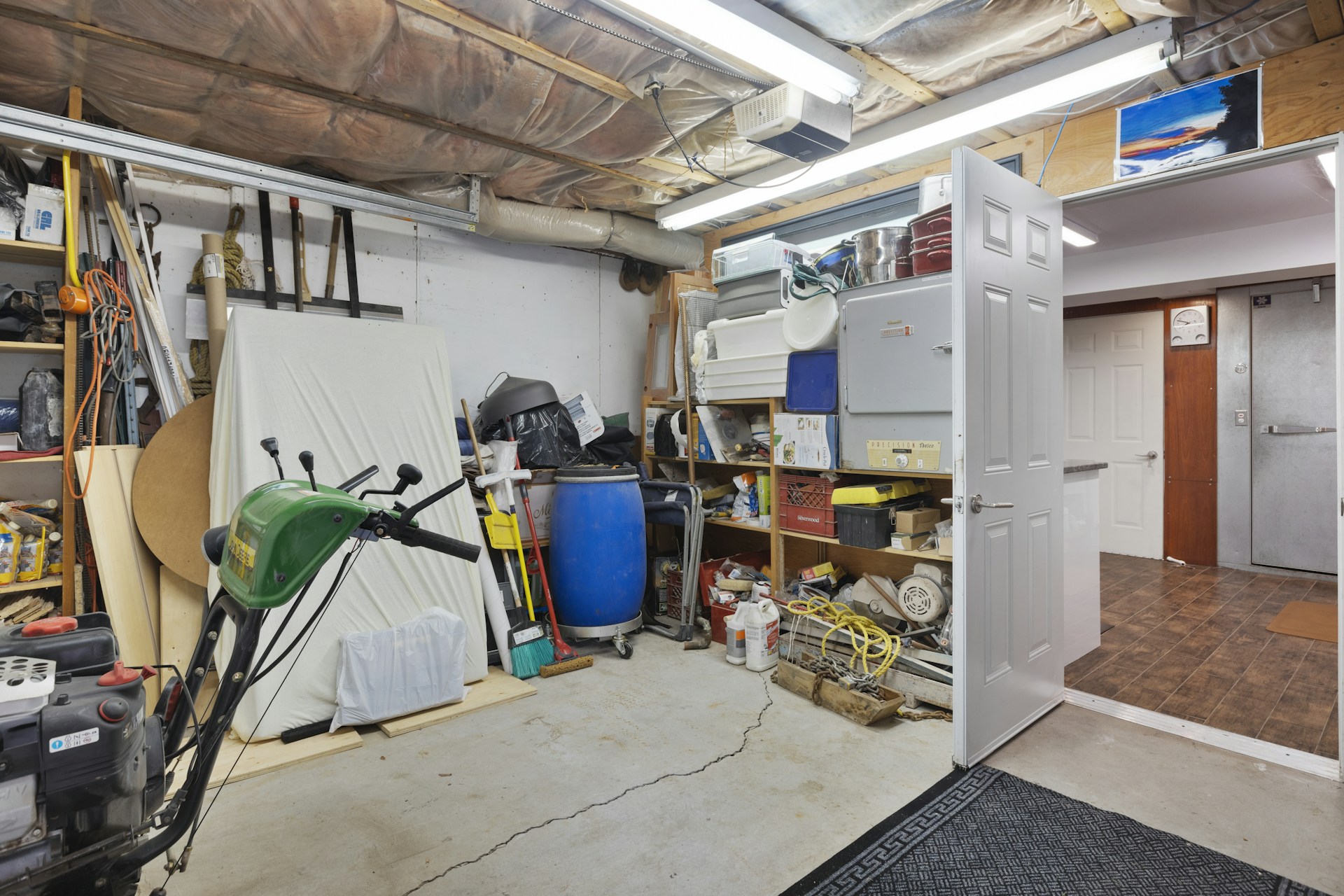 Swapping the Garage Door for a Hollow-Core Door
