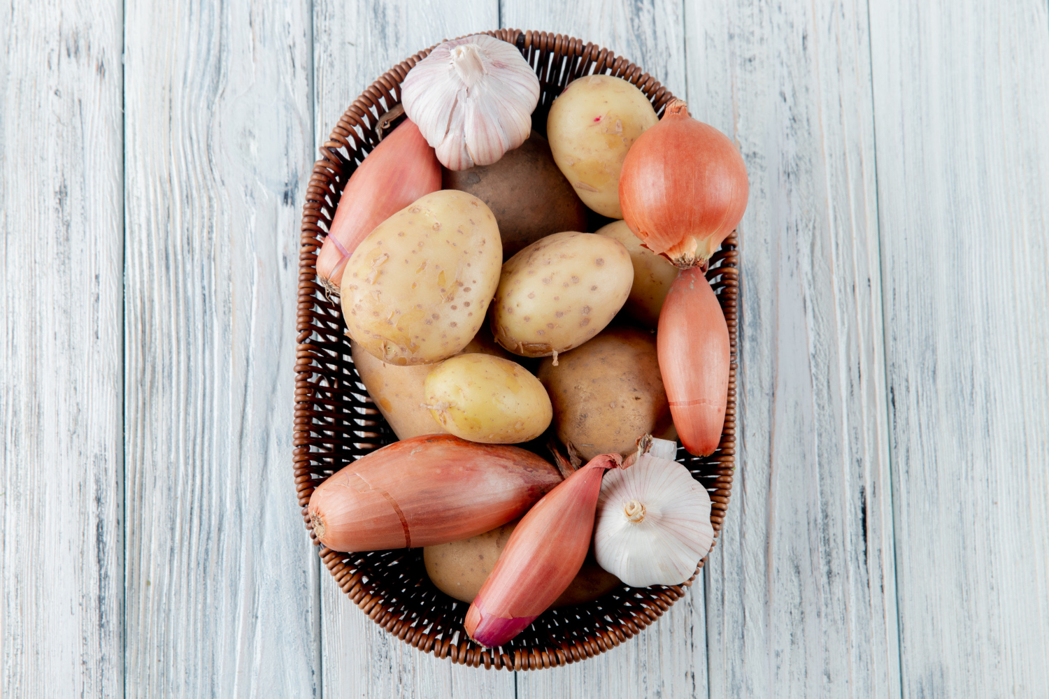 Separate Potatoes From Onions And Fruit