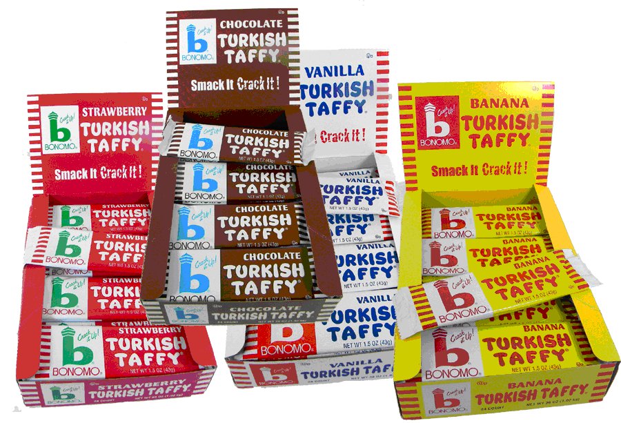 Bonomo's Turkish Taffy Bars