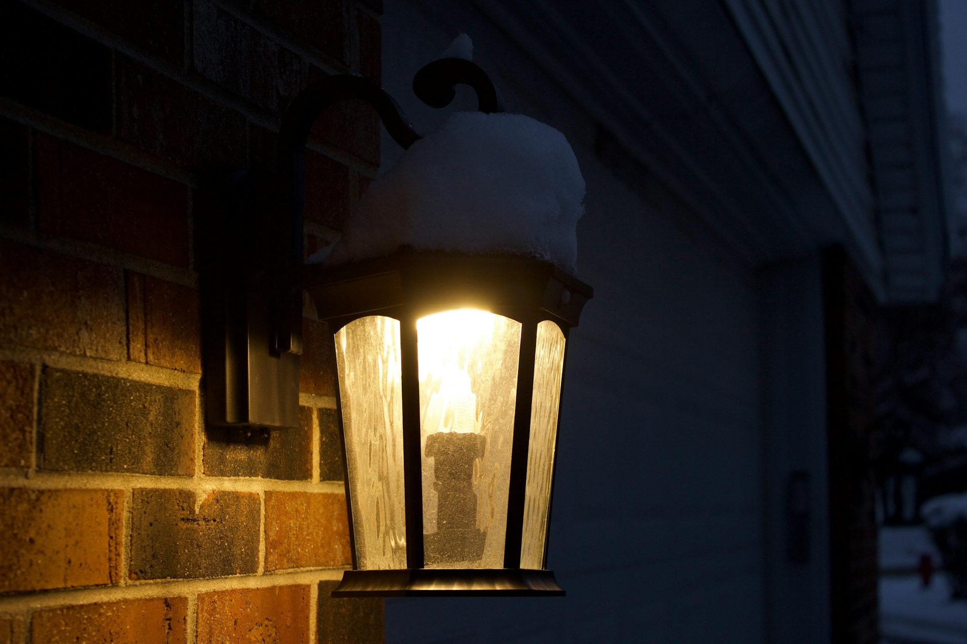 Behind a Porch Light Fixture