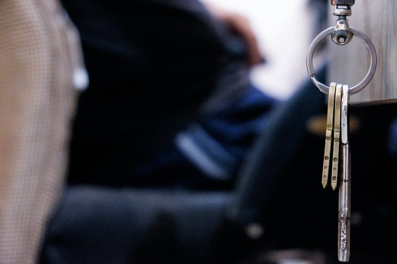 In a Magnetic Key Holder on Metal